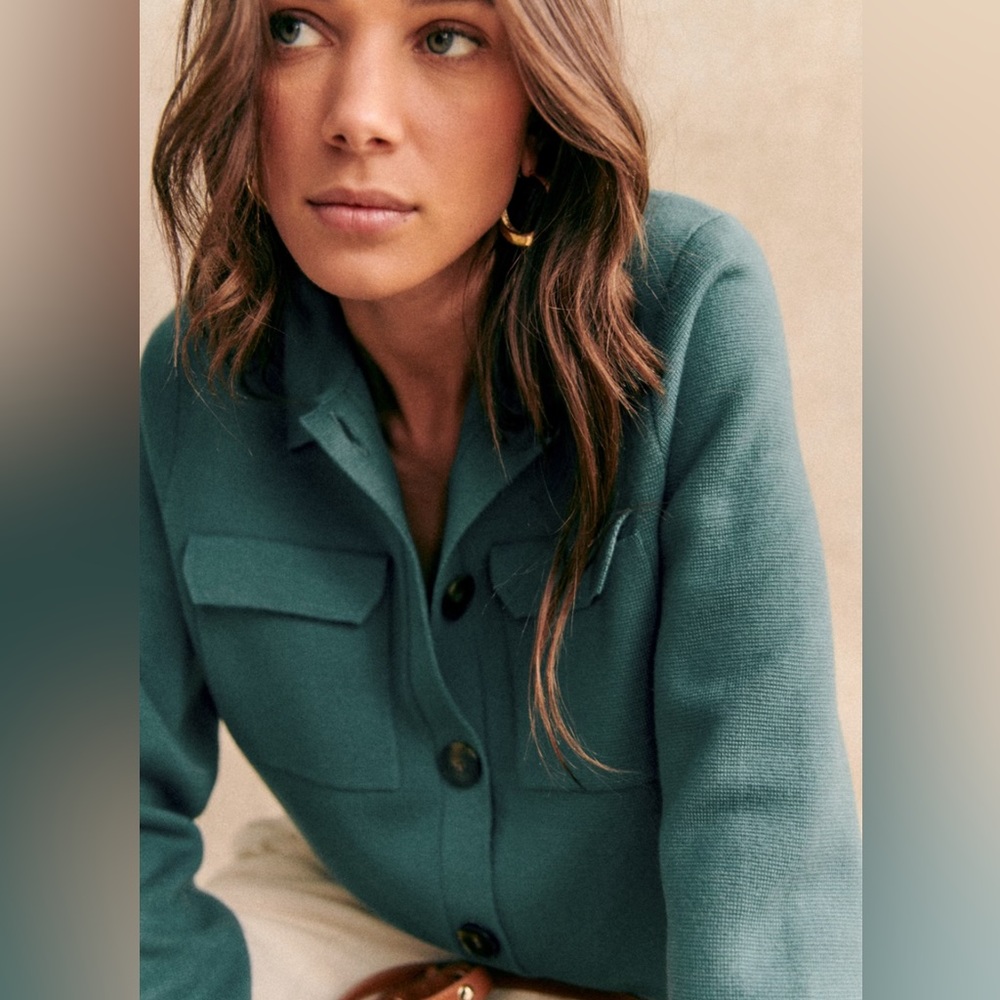 RARE Sage Sezane BETTY CARDIGAN sz M, excellent condition!!